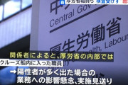 厚労省、クルーズ船で業務していた職員にウイルス検査を受けさせず職場復帰させる　陽性者が多く出たら仕事が回らなくなるため