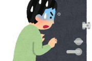 玄関ワイ「出かけるか」隣人ドア「ガチャッ！」ワイ「！！」停止し息を止める