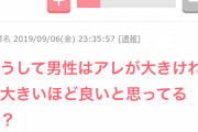 【画像】女子「なぜ男はアレがでかいのが良いと思うの？ 大きいと痛い、普通サイズ好き！！！」
