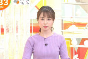 【画像】TBS皆川玲奈アナの横乳がエッチ過ぎる