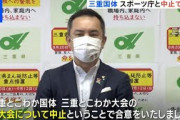 【速報】三重国体と障害者スポーツ大会　中止