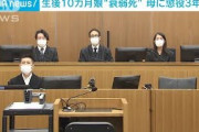 生後10カ月の娘衰弱死　母親に懲役3年の実刑判決(2021年10月14日)