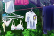 【悲報】アニメ、ブラジャーの干し方をミスって炎上