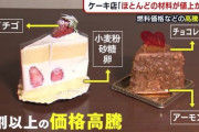 【悲報】ケーキ屋「Xmasケーキ、千円値上げするね。そうしないと潰れちゃう?｣