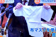 【悲報】維新 市村「アベノマスク5枚を繋ぎ合わせたら産着が作れるんですよ！」厚労省「！！」