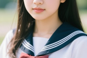 【画像】JKグラドルさん、セーラー服から下乳をはみ出してしまうwww