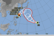 【悲報】台風20号と21号の進路がガチでヤバイ、日本終了（※画像あり）