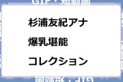 杉浦友紀アナ　爆乳堪能コレクションGIF