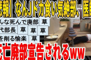 【2ch面白いスレ】【悲報】なんJドカ食い気絶部、医師に死亡廃部宣告されるｗｗｗｗｗｗｗｗｗ　聞き流し/2ch天国