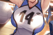【画像】女子バレー部のエースのおっぱいwww