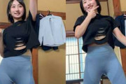 【素人】アイドルを夢見てダンスレッスンに励む巨乳のるかちゃんに中出し！【巨乳J系・るかちゃん】