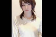NH・男の娘　美しい男の娘さんが恥ずかしながらもっこり紺色パンツを見せてくれる動画