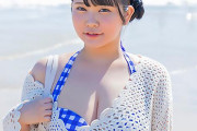 【マジックミラー号】Hカップ爆乳おっぱいのビキニ娘を海ナンパ！乳首スケスケで素股マッサージ