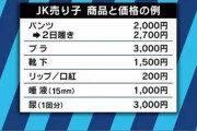 【画像】JKさん、使用済みのアレやコレをこの価格で販売ｗｗｗｗｗｗｗｗｗｗｗｗｗｗｗｗｗ