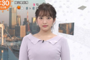【画像】藤本万梨乃アナおっぱいパンパーン