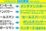 【悲報】女性さん「"スポーツマン"は差別用語！女性差別！」