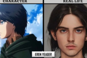 【画像】進撃の巨人のキャラが現実にいたらこんな感じになりそうｗｗｗ