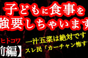 【2ch】【前編】子どもに食事を強要しちゃいます　1/3【ヒトコワ】