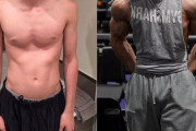 【画像】ガリガリが5年間筋トレやったらこうなったｗｗｗｗｗｗ