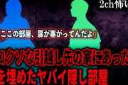 【2ch怖いスレ】ボロクソな引越し先の家にあった扉を埋めたヤバイ隠し部屋【ゆっくり解説】