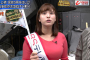 【画像】BSで角谷暁子アナのおっぱいがとんでもないことにｗｗｗ(GIFあり)