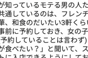 【悲報】女の子「モテる男に共通してるのはレストランを大体3軒予約してスマートに入店できるようにしてる事」