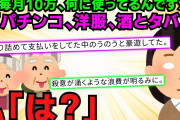 【スカッと】姑「税金払えないから払っておいて」私「毎月10万も20万も何に使ってるんですか？」姑「パチンコ、洋服、酒とタバコ」キレた私が取った行動で、義両親が更生【2chスレゆっくり解説】【2本立て】