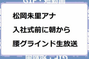 松岡朱里アナ｜入社式前に朝から腰グラインドストレッチ生放送！モーニングショー