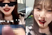『動画』ち〇ちんだと知らずモロ射精まで見た後のギャル,こうなる..笑
