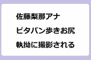 佐藤梨那アナ｜暗い近道より明るい遠回りをしてピタパン歩きお尻を執拗に撮影される