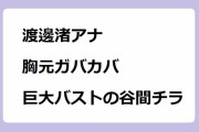 渡邊渚アナ 胸元ガバカバ巨大バストの谷間チラ！動けば揺れる推定Gカップおっぱい