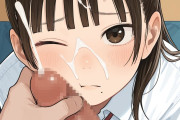 【二次エロ】制服女の子のお顔にぶっかけるエロ画像