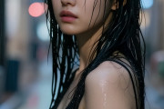 【動画】雨の中頑張ってパフォーマンスするコスプレイヤーさん、エロすぎwww