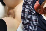 NH・男の娘　電動エネマグラで前立腺オナニー しごいてないのに射精｜トコロテン｜JK制服 男の娘 女装オナニー