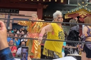 【女子プロレス】ダンプ松本と激突の神取忍「パワーをもらってください」神田明神で奉納プロレス
