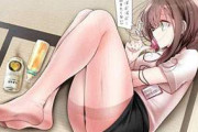 【ストッキングの日】ベージュのストッキングを履いた女子達の二次エロ画像