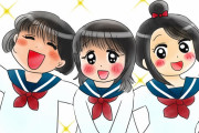 【画像】おっぱいモロ出しのJK3人組に囲まれてしまったｗｗ