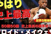 メイウェザー「オラァ！(ﾎﾟｺｯ)」 ｻｻｻｯ(逃げ回る)←こいつが歴史上最高のボクサーという事実
