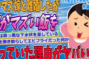 【2ch修羅場スレ】メシマズ嫁と離婚。元嫁がマズい飯を作っていた衝撃の理由がヤバい…【ゆっくり解説】【面白い名作スレ】