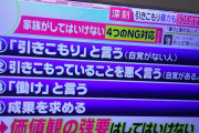 【画像】「引きこもり」にやってはいけないこと一覧がこちら。