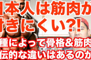 なんJ民「日本人は筋肉つきにくい！黒人は筋肉付きやすい！」←言うほどそうでもないだろ……………
