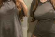 【画像】女さん「巨乳がTシャツ着ると太って見えますが実際こうです」←4万いいね