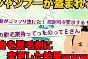 【2ch面白スレ】シャンプーが盗まれるので、中身を脱毛剤に変更した結果。翌日とんでもないことになったｗ【ゆっくり解説】