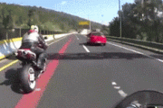 【gif】バイク乗り、なんか死ぬｗｗｗｗｗ
