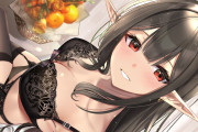黒髪エルフのセクシーでエッチな画像！