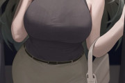 【画像】ノースリーブ巨乳「ちょっと入ってもいいかな？」