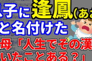 【2chスレ】息子に逢鳳（あお）と名付けた→義母「人生でその字書いたことある？」ってバカにされた