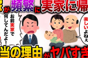 【修羅場】嫁が子供を産んでから異様に実家に帰る。その本当の理由とは…【2ch伝説のスレ】