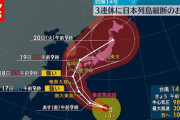 【画像】台風14号、クズすぎる