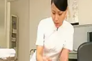【ナースのフェラ】容姿端麗美女のシコシコ手コキ♡